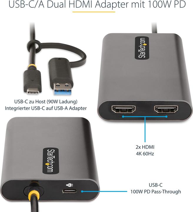 Actual product image StarTech USB-C zu (HDMI, 30 cm)
