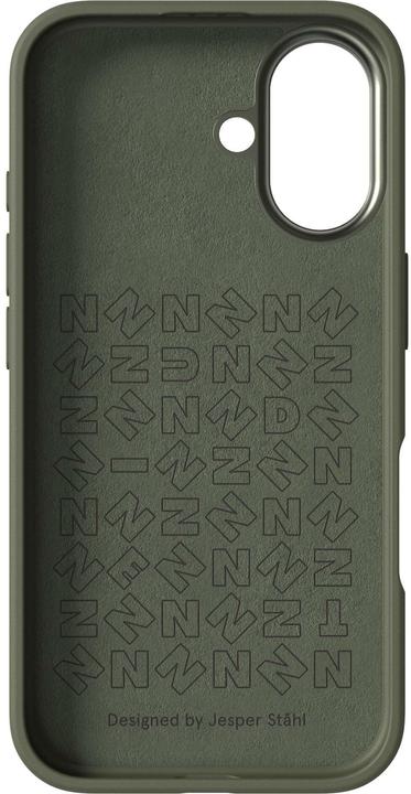 Produktbild Nudient Back Cover Bold MagSafe iPhone 16 Olive Green (Apple iPhone 16)