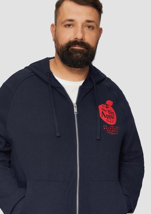 Produktbild s.Oliver Sweatshirt Jacke Sweatjacke mit Kapuze (3XL)