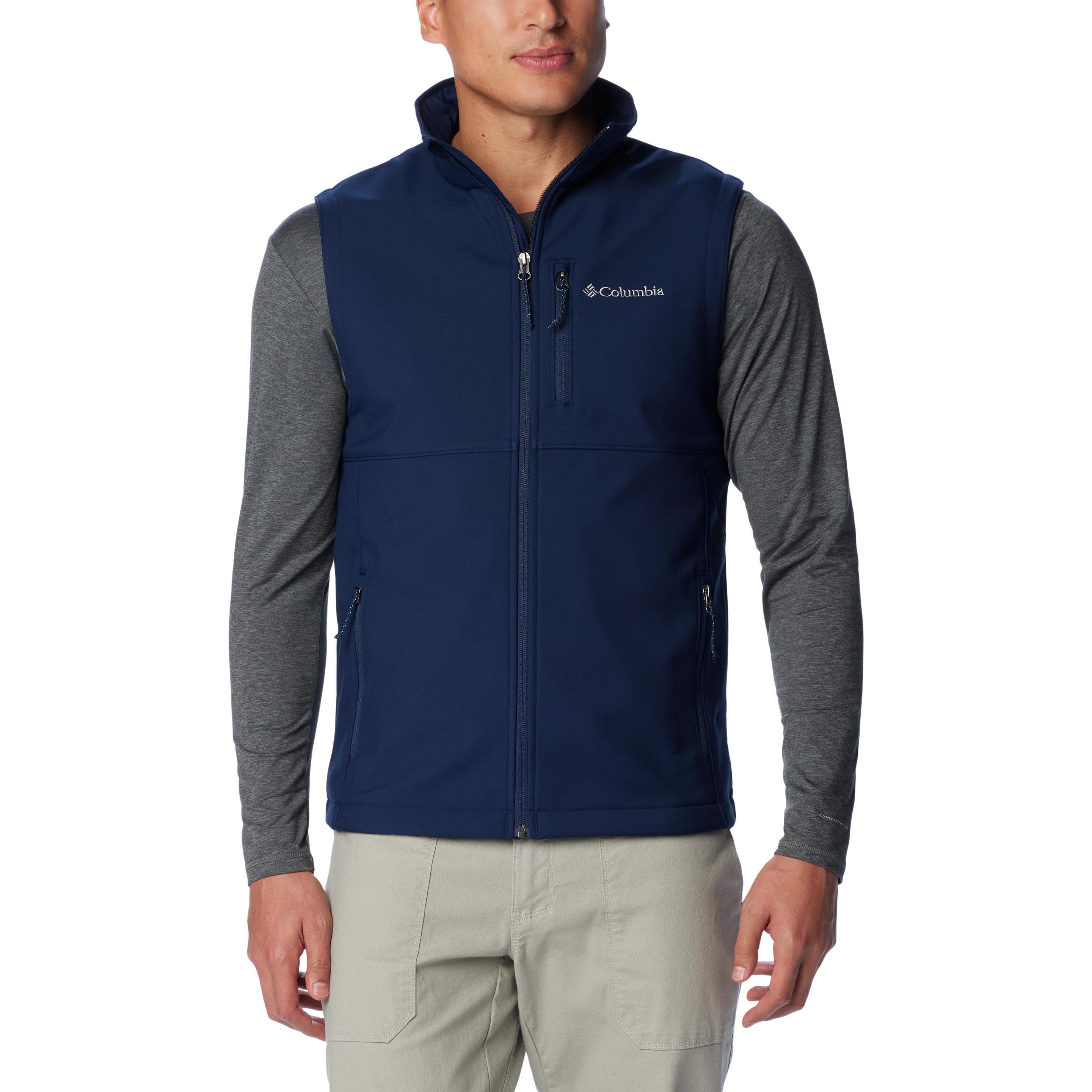 Columbia, Herren, Weste, Ascender™ II Softshell Vest, Blau, (XL)