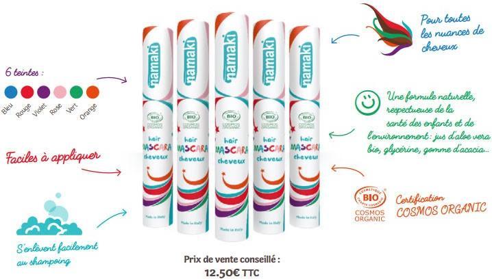Produktbild Namaki Kinder Haar Mascara, rot (Rot)