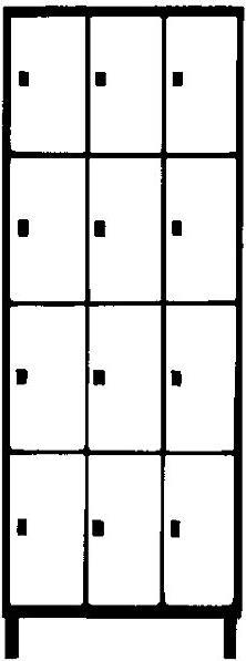 Actual product image Wolf Locker cabinet (90 cm, 185 cm)