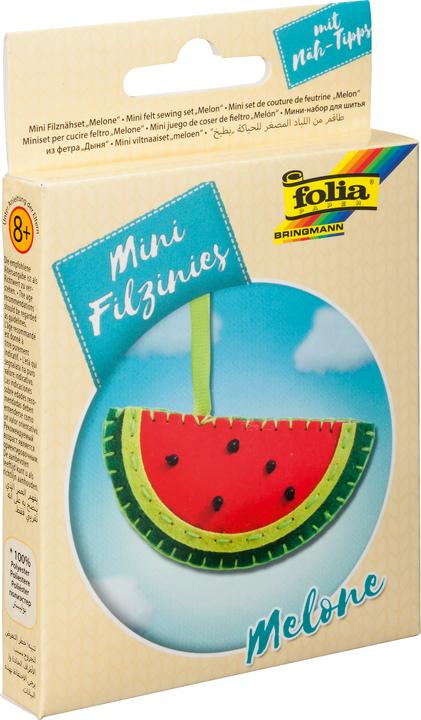 Actual product image Magni Mini Felt Sewing Kit Melon 14 pieces