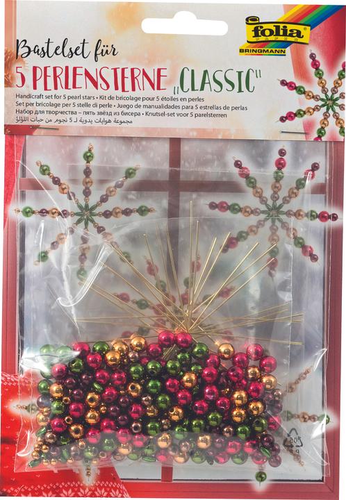 Folia Set d'étoiles en perles "Classic", 340 pièces