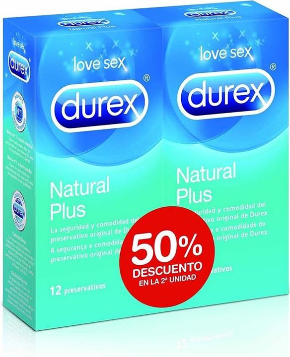 Produktbild Durex natural plus 2x12ud (24 Stk.)
