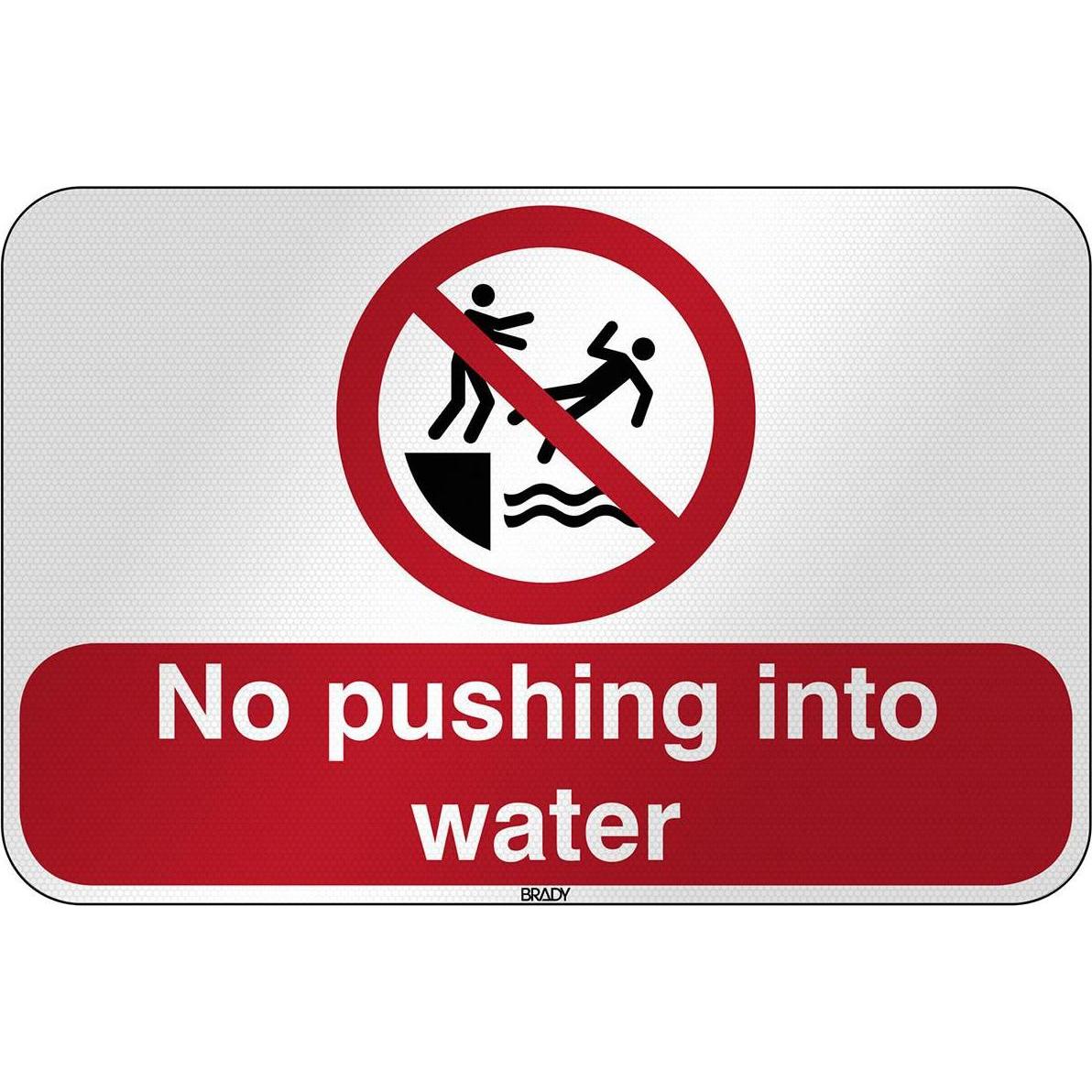 Thumbnail - Brady, Sicherheitskennzeichnung, ISO Safety Sign - No pushing