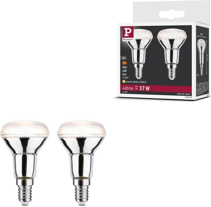 Productafbeelding Paulmann LED Refl R50 Set van 2 (E14, 420 lm, 2x)
