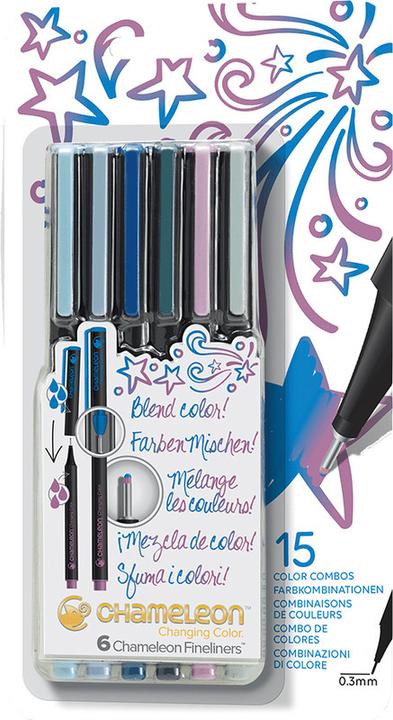 Produktbild Chameleon Fineliner Set (Royal Blue, 6 x)