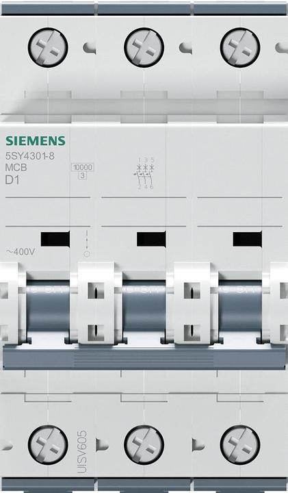 Produktbild Siemens Circuit breaker 400V 10kA 3P 1A