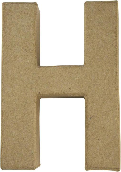Produktbild Rayher Pappmaché Buchstabe H, FSC Recycled 100%