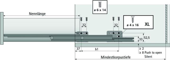 Produktbild Hettich Actro Silent System