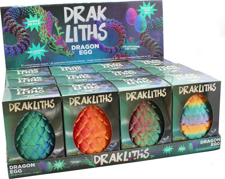 Produktbild Dungeons & Dragons Darkliths 3D Fidget Toy Drachenei mit Drache 15 cm Display (12)