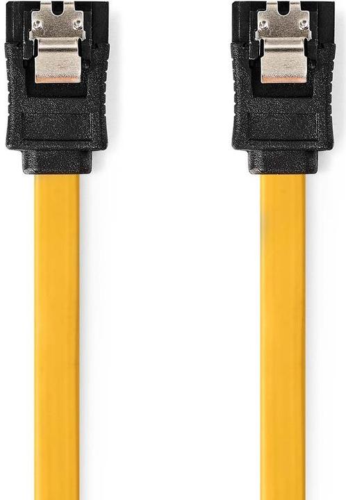 Actual product image Nedis SATA cable | 6 Gbps | SATA 7-pin socket | SATA 7-pin socket | Nickel-plated | 1.00 m | Flat | PV (100 cm)