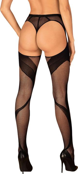 Immagine prodotto Obsessive S336 Collant Crotchless - Nero (Taglia unica)