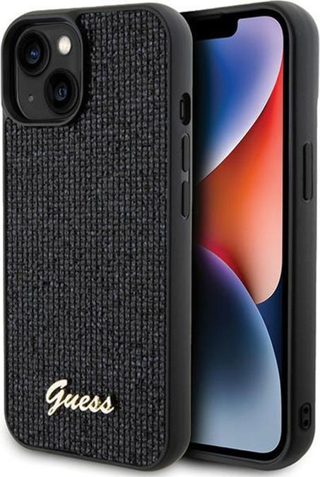 Produktbild Guess GUHCP14SPMSDGSK iPhone 14 / 15 / 13 6.1" czarny/black hardcase Disco Metal Script (Apple iPhone 15)