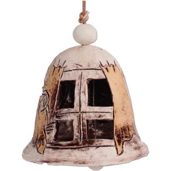 Seyko Geschenke, Deko Objekt, 100389 - Glocke "Fenster", 11 cm (11 x 12 x 12 cm)