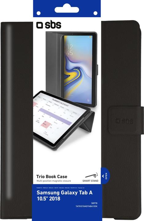 Actual product image SBS Trio Book Case for Samsung Galaxy TAB A 10.5” 2018 (Samsung Galaxy Tab A 10.5)