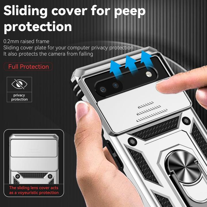 Produktbild König Design Hülle Handy Schutz für Google Pixel 6a Case Cover Halter Ring Etuis Bumper Neu (Google Pixel 6a)