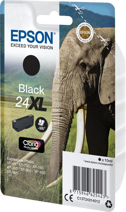 Actual product image Epson Claria Photo HD Ink Black 24xl (FC)