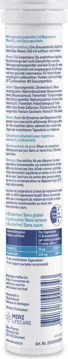Actual product image Tetesept Magnesium 335 + D3 Immune (17 Piece, Effervescent tablet, 134 g)
