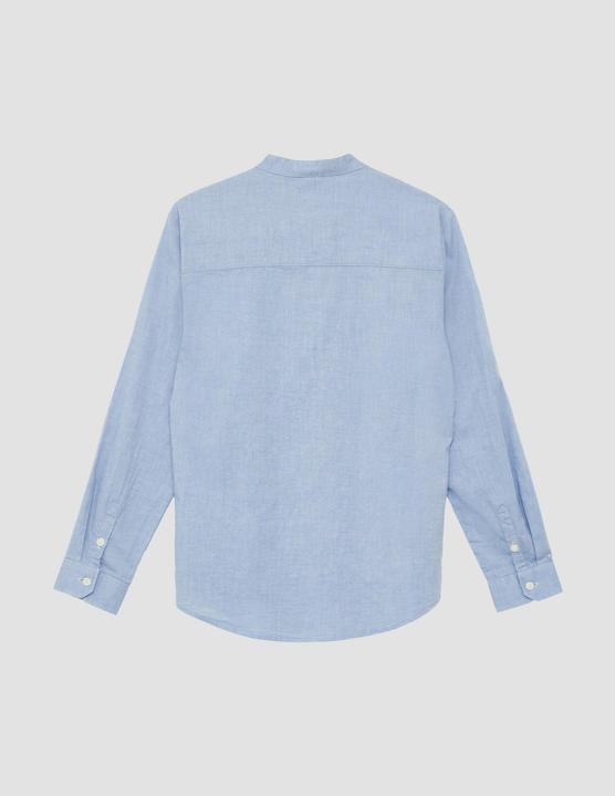 Immagine prodotto S.Oliver Hemd Regular Fit: Langarmhemd mit Stehkragen aus Baumwolle (158, 164)