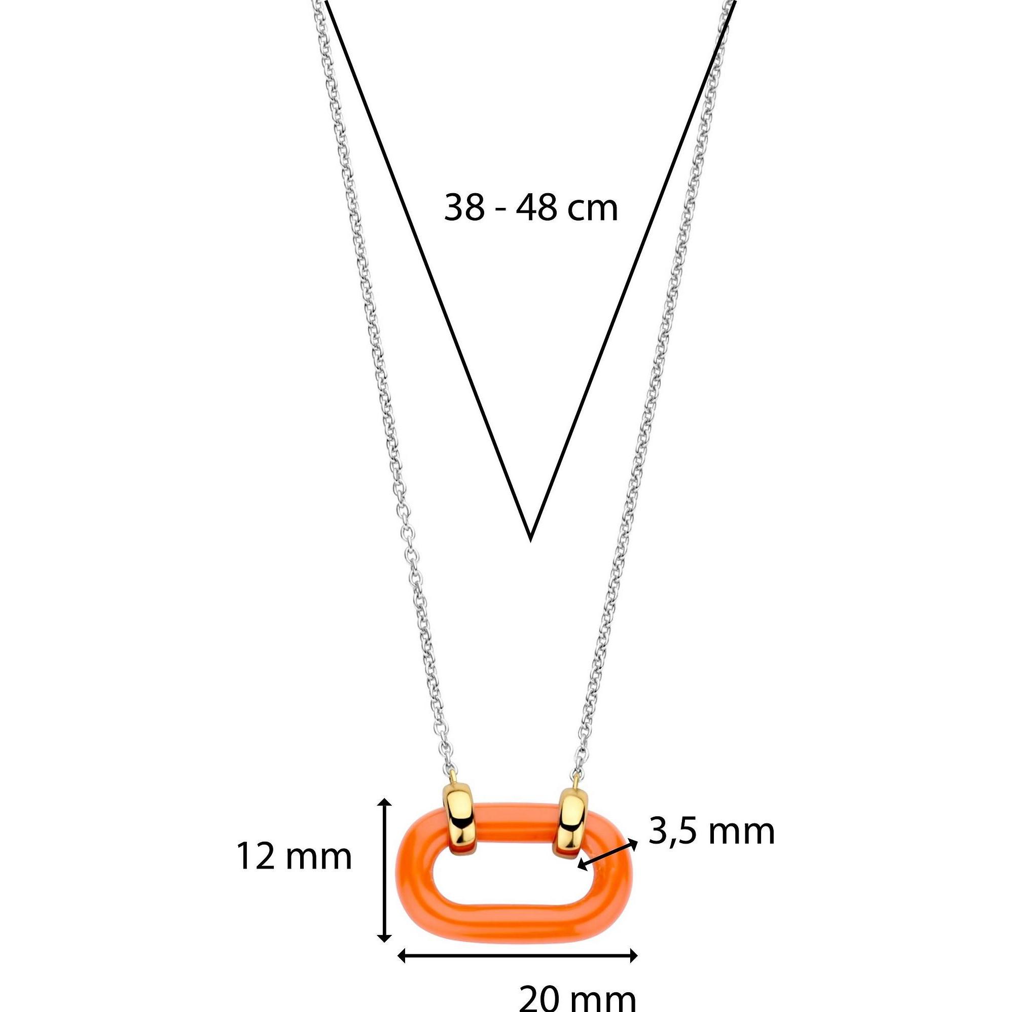 Ti Sento Milano, Halsschmuck, Kette, (925er Silber, 48 cm)