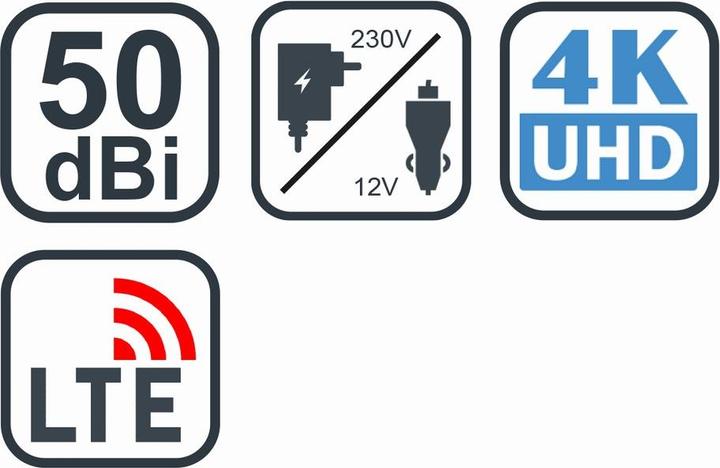 Actual product image Evolveo Xany 4 LTE television antenna Indoor (Indoor antenna, DVB-T / -T2)