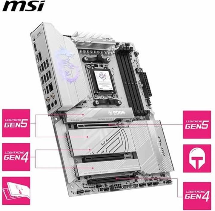 Produktbild MSI MPG X870E EDGE TI WiFi (AM5, AMD X870E, ATX)