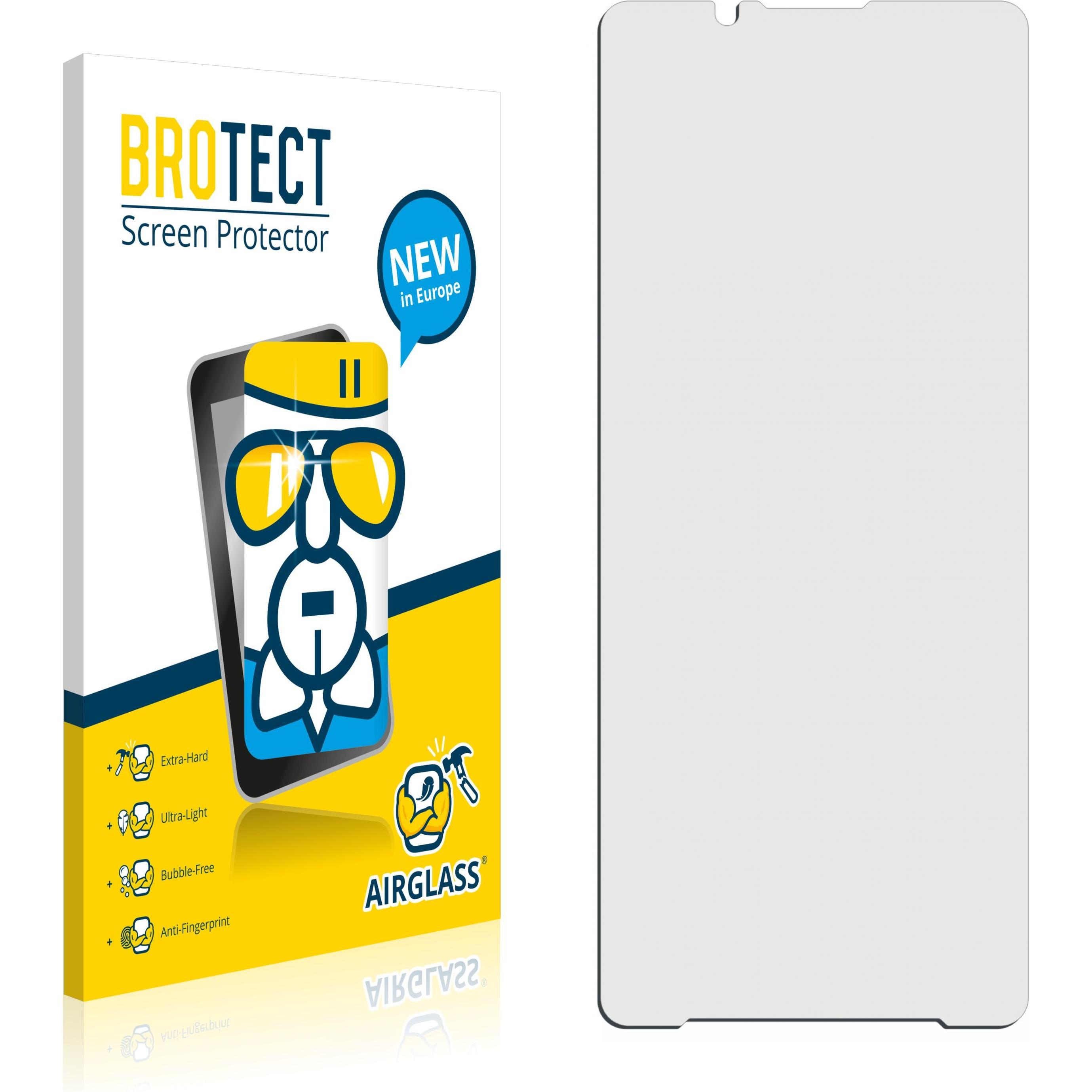 BROTECT AirGlass Panzerglasfolie (1 Stück, Sony Xperia 1 IV), Smartphone Schutzfolie, Transparent