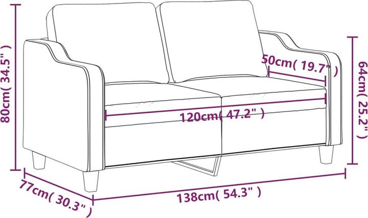 Produktbild VidaXL Ginni (2-Sitzer)
