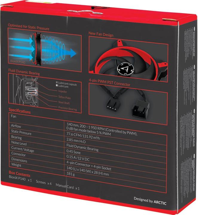Produktbild Arctic BioniX P140 Gehäuselüfter (140 mm, 1 x)