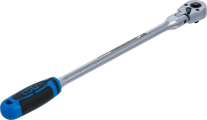 Immagine prodotto BGS Cricchetto reversibile testa snodata extra lunghi quadro esterno 6,3 mm (1/4") 304 mm (1/4")