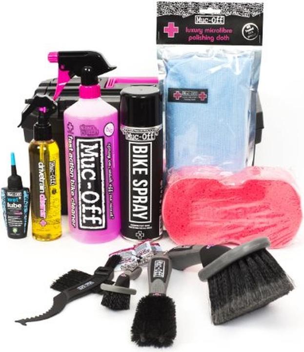 Actual product image Muc-Off Ultimate Bicycle Kit (1800 ml, Bicycle cleaner, Chain cleaner, Universal Lubricant, Sponge, Care set)