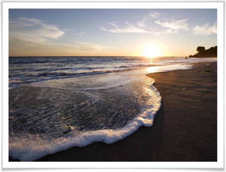 Produktbild Trenddeko Sonnenuntergang am Meer (30 x 24 cm)