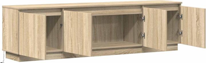 Actual product image vidaXL TV cabinet with LED Sonoma oak 180x38x49 cm wood-based material (180 x 38 x 49 cm)
