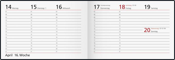 Actual product image rido/idé 7017561905 Pocket calendar model Septimus (2025)| 2 pages = 1 week| A6 landscape| 128 se