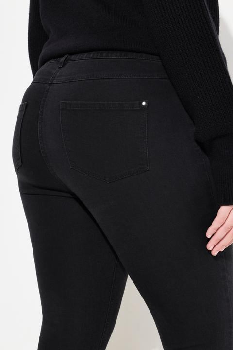 Produktbild Ulla Popken Jeans Sarah, schmales Bein, Stretchdenim, Saumschlitz (52)