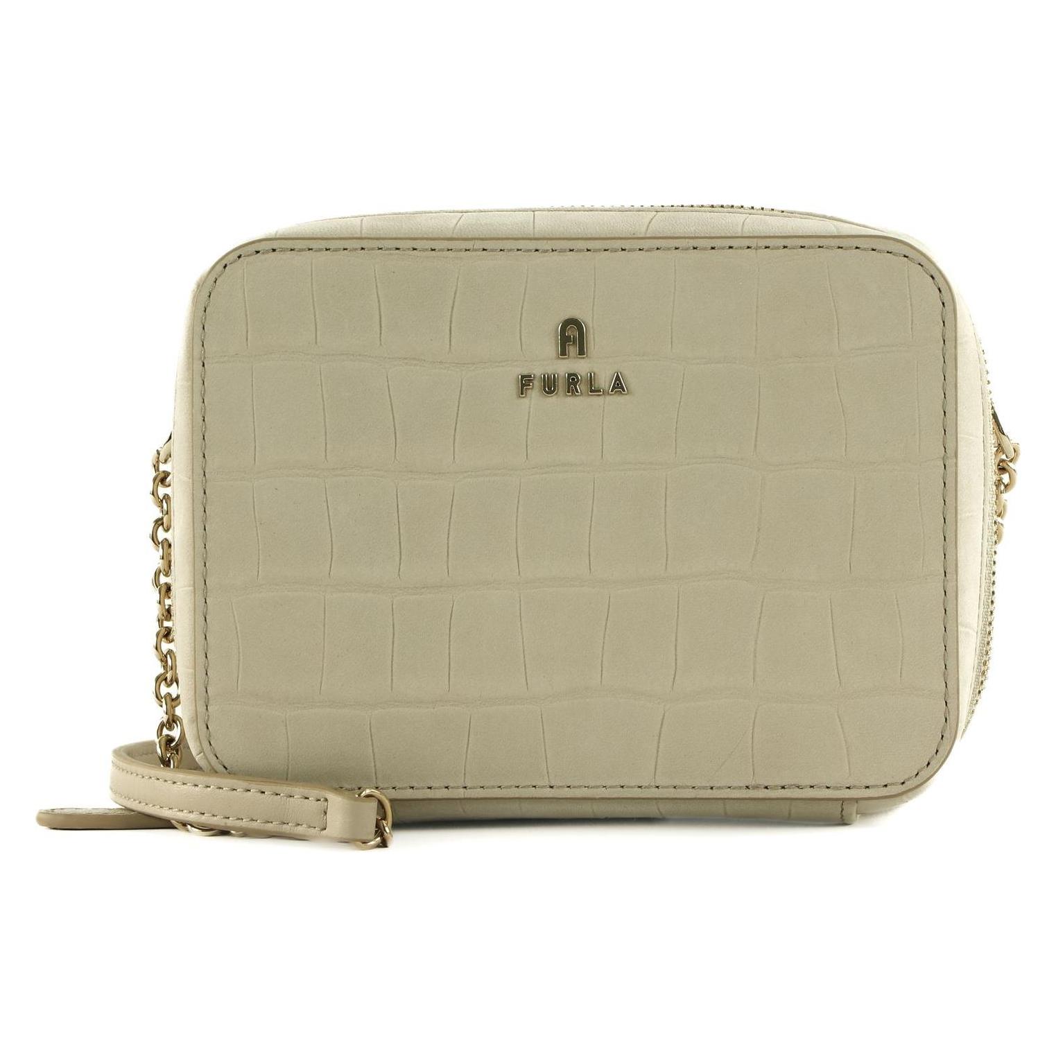Furla, Damen, Handtasche, Umhängetasche "Camelia" Ivory, Beige
