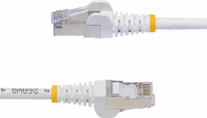 Actual product image StarTech com 3m White CAT8 Ethernet Cable, Snagless RJ45, 25G/40G, 2000MHz, 100W PoE++, S/FTP, 26AWG (S/FTP, 3 m)