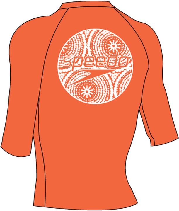 Actual product image Speedo Printed Short Sleeve Rash Top (10XL)