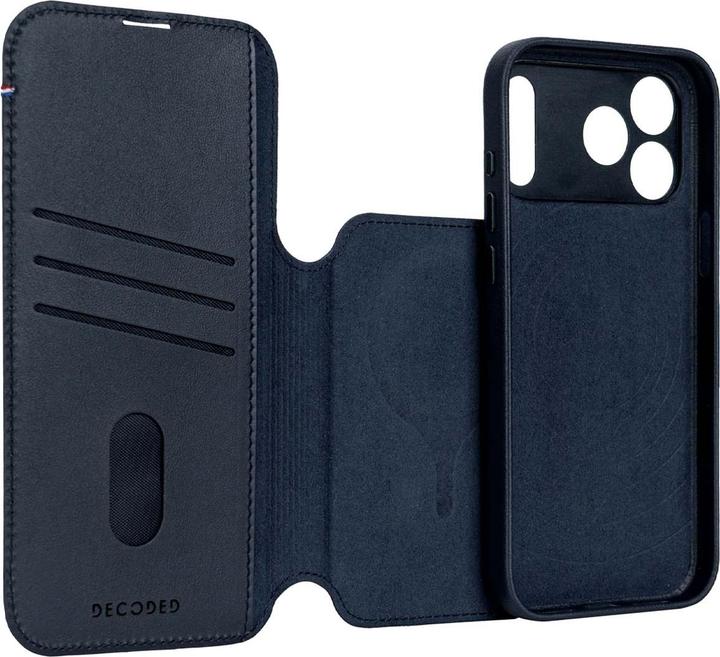 Actual product image Decoded Leather Detachable Wallet Apple iPhone 17 Pro Max Navy Shadow (Apple iPhone 17 Pro Max)