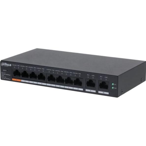 NoName SWITCH POE CS4010-8GT-60 8-PORTOWY DAHUA (8 porte), Switch di rete, Nero