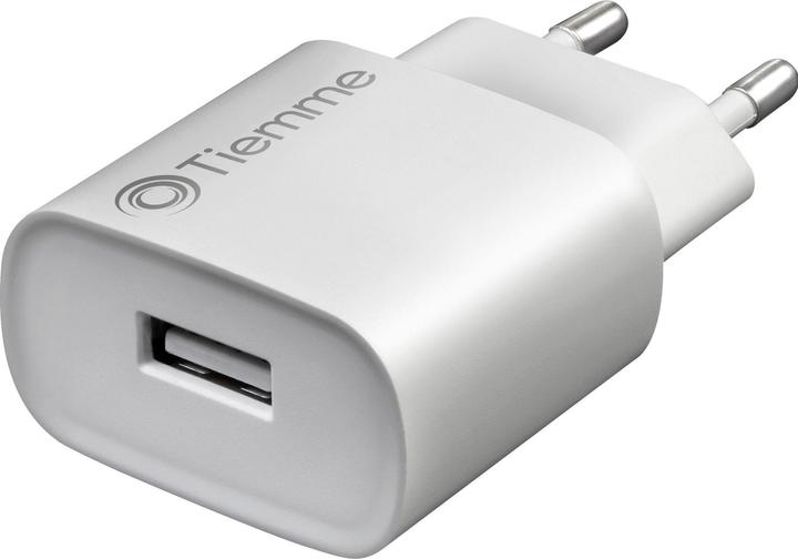 Produktbild Tiemme Chargeur secteur 1 port USB 5W + Cable USB-A vers USB-C 1m (Blanc) (5 W, 1 Port)