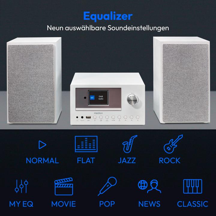 Actual product image Medion DAB+ LIFE P85003 (Wi-Fi, Bluetooth, CD player, 2x 15 W)