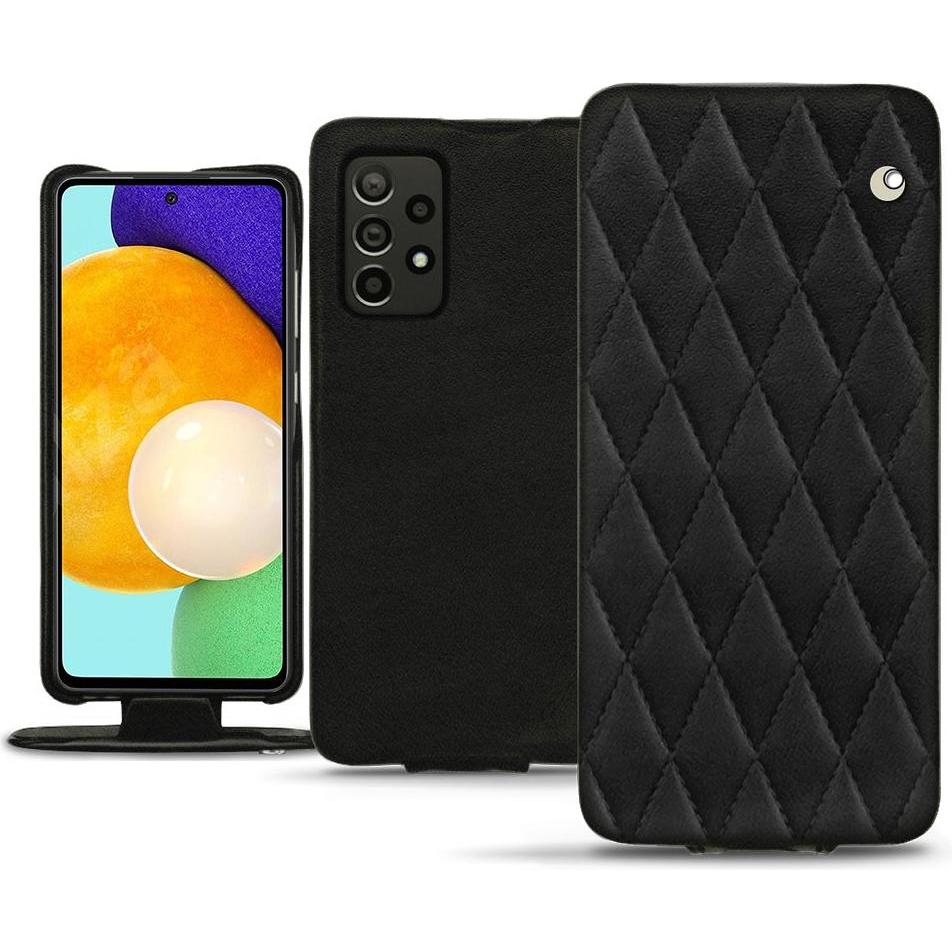 Thumbnail - Noreve Lederschutzhülle vertikal (Samsung Galaxy A52), Smartphone Hülle, Schwarz