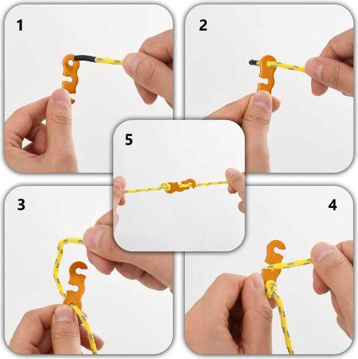 Immagine prodotto vidaXL Corde per tende con tendicorda 8 pezzi. Riflettente 4 m 4 mm