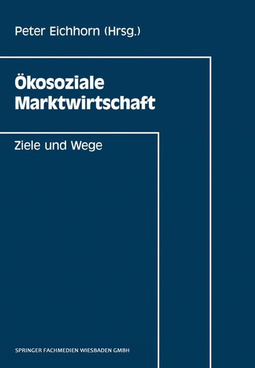 Produktbild Ökosoziale Marktwirtschaft (Deutsch, Peter Eichhorn, 2013)