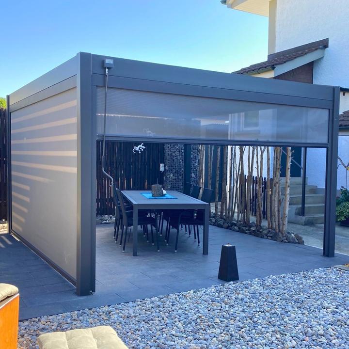 Produktbild Ventaris Pergola Deluxe Plus mit Lamellendach Anthrazit (400 cm, 400 cm)
