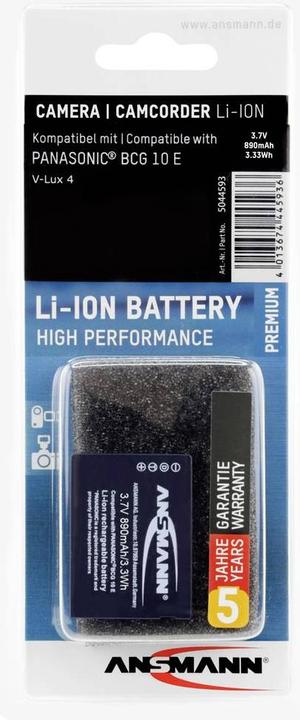 Produktbild Ansmann A-Pan DMW-BCG10 (Kamera Akku)