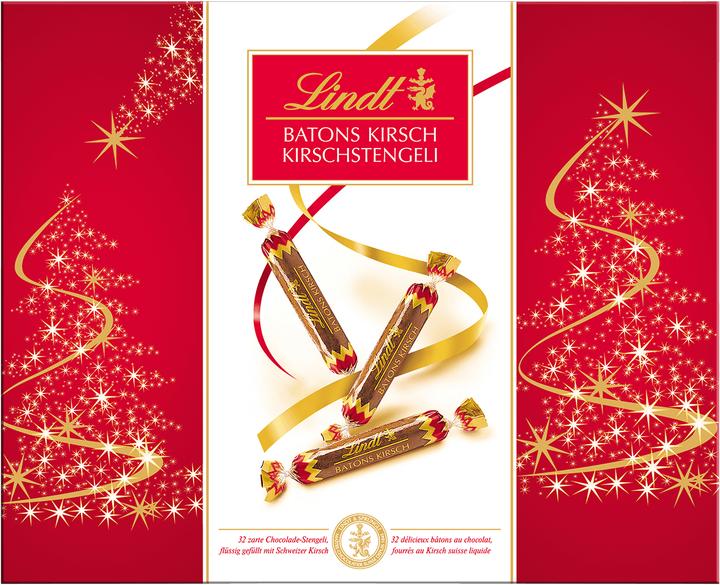 Produktbild Lindt Kirschstengeli Weihnachten (250 g)